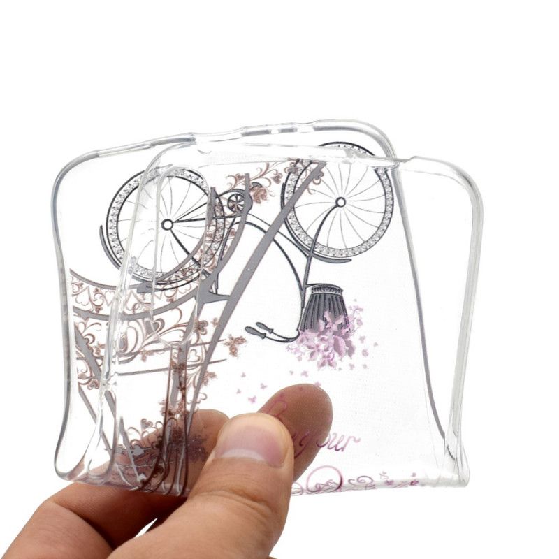 Skal Honor 9X Pro Mobilskal Transparent Hej Paris