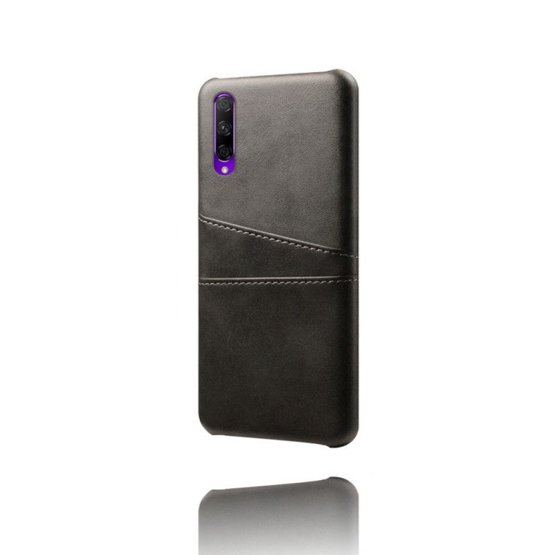 Skal Honor 9X Pro Röd Korthållare I Lädereffekt