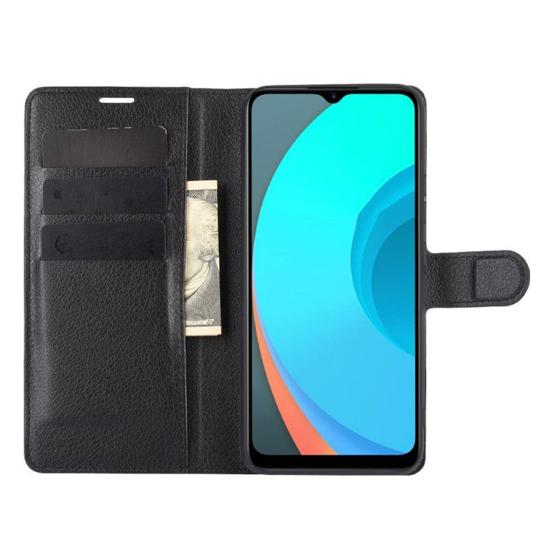 Fodral för Realme C11 Svart Klassisk Litchieffekt