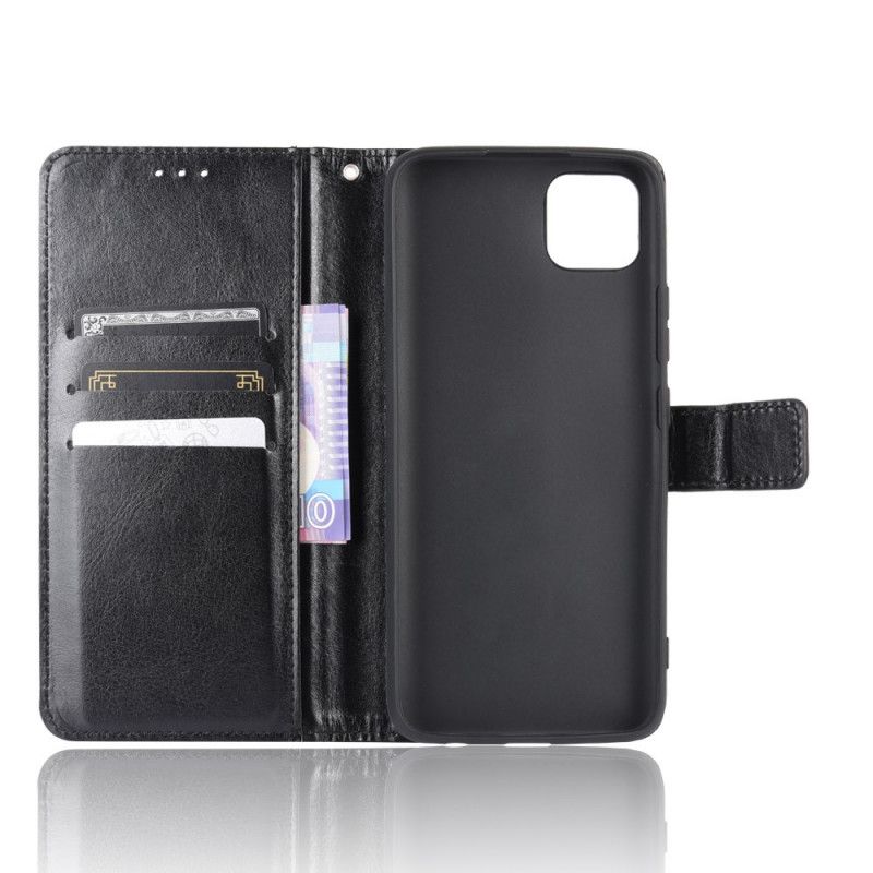 Läderfodral Realme C11 Svart Flashigt Konstläder