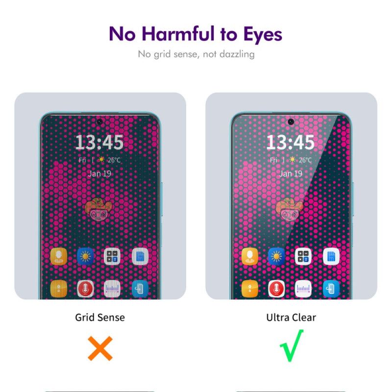 Anti-spionageskärm I Härdat Glas För Realme C67