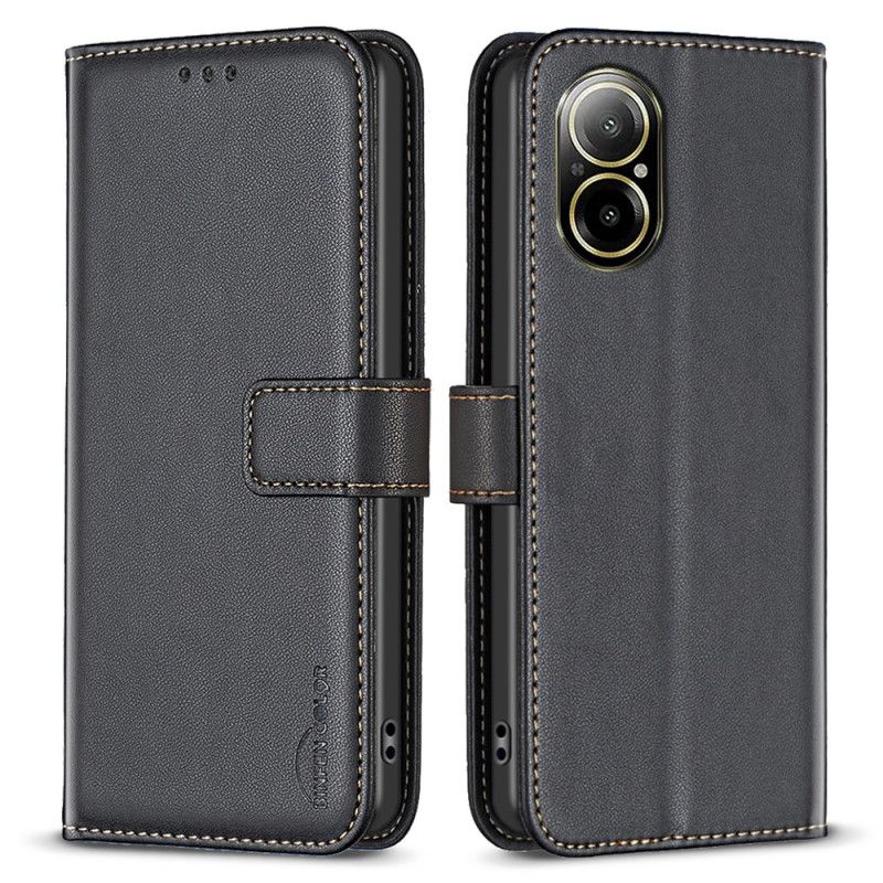 Läderfodral Realme C67 Telefonfodral Klassisk Binfen Color
