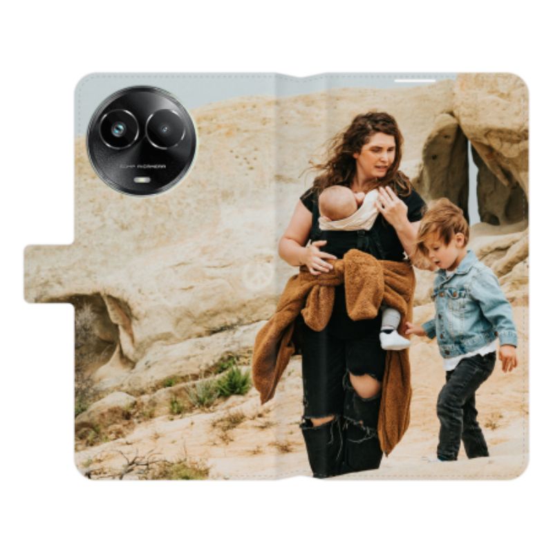 Läderskal Fodral Realme C67 Retro