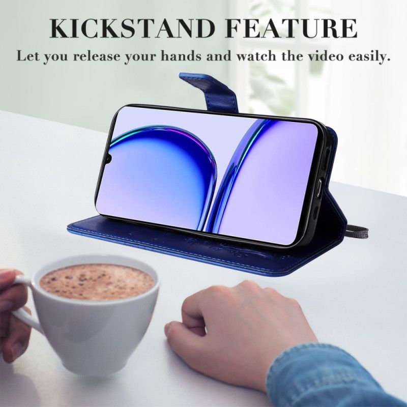 Fodral Realme C53 Jättefjärilar Med Rem