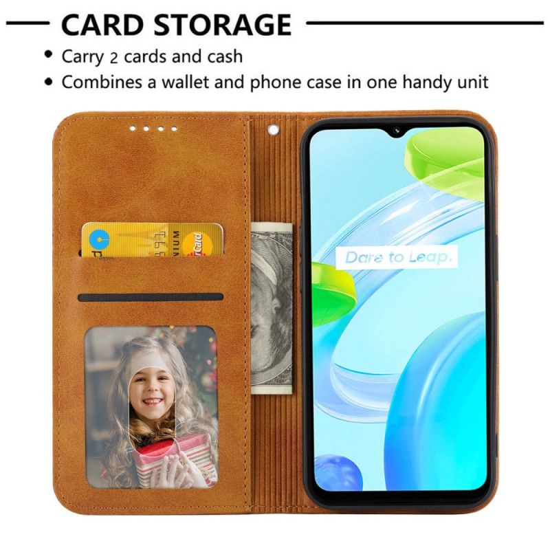 Folio-fodral Realme C53 Diamantmönsterrem