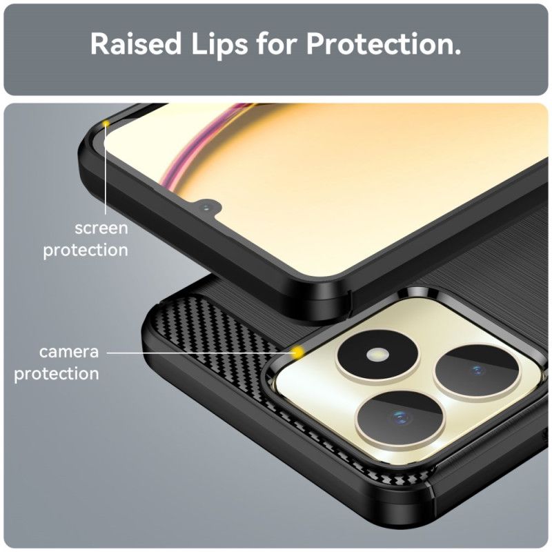 Skal Realme C53 Borstad Kolfiber