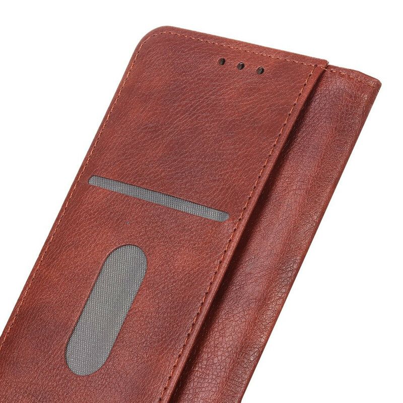 Folio-fodral Xiaomi Redmi 9t Matt Split Läder