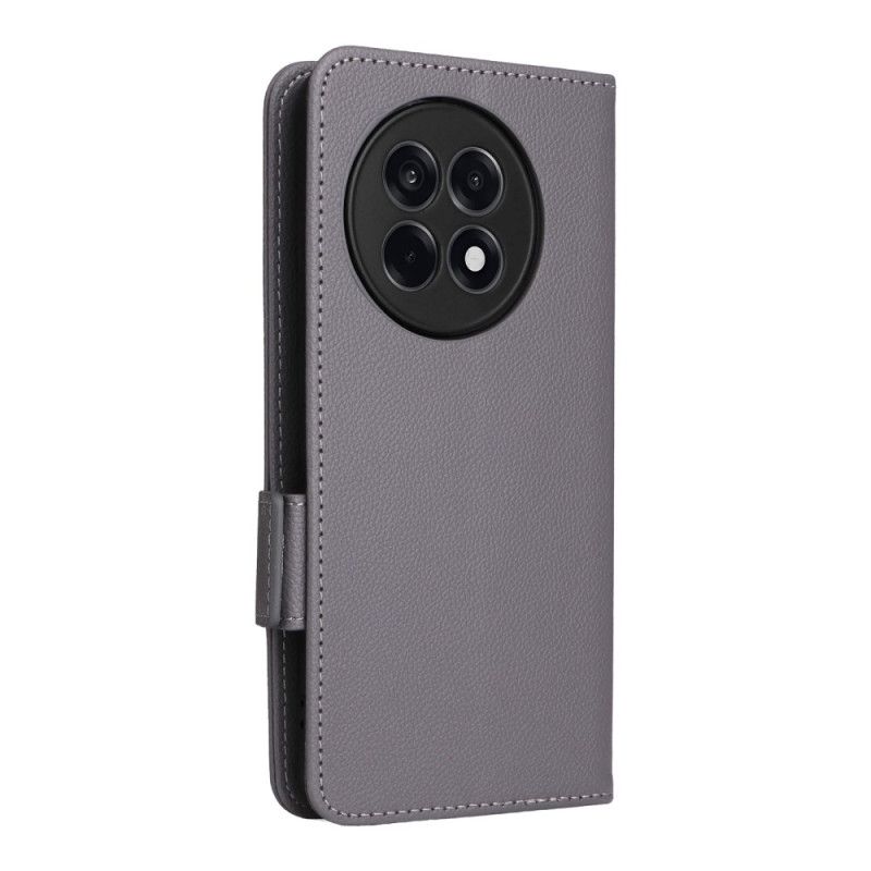 Fodral För Oneplus 13r Litchitextur Med Rem