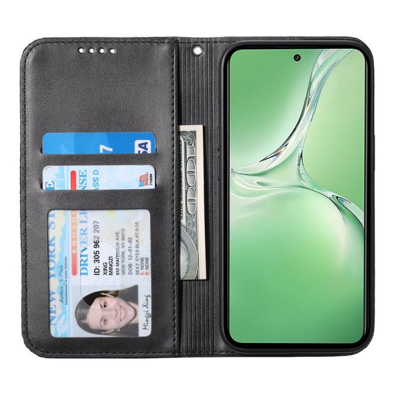 Folio-fodral För Oneplus 13r Diamantmönsterrem