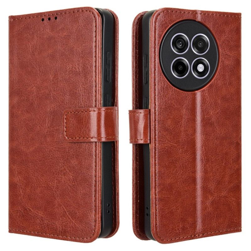 Läderskal Fodral Oneplus 13r Flashigt Konstläder