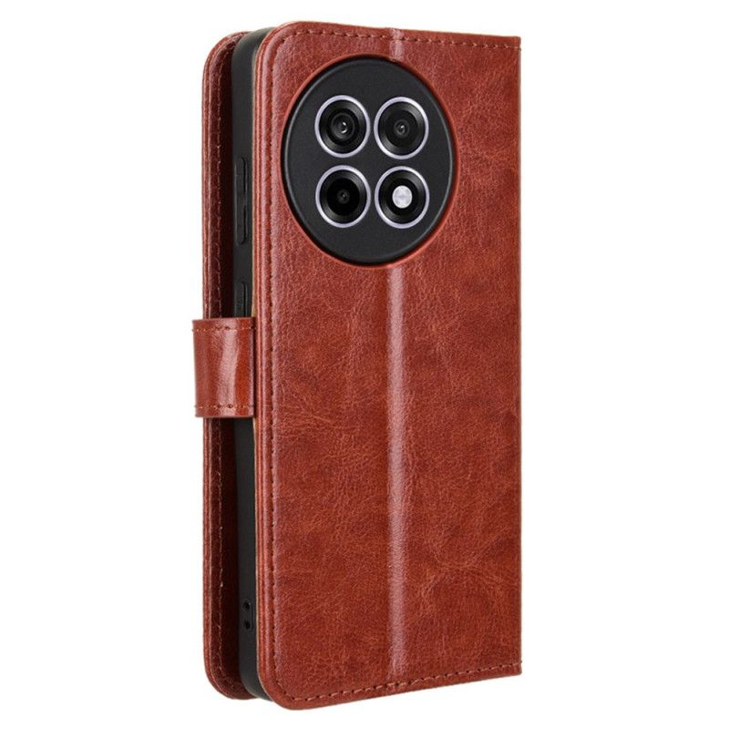 Läderskal Fodral Oneplus 13r Flashigt Konstläder