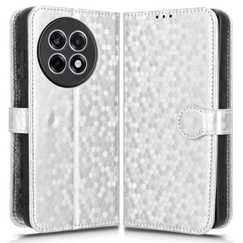 Läderskal Fodral Oneplus 13r Glänsande Prickar