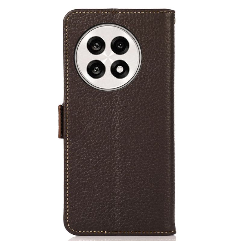 Läderskal Fodral Oneplus 13r Khazneh Läder Rfid-skydd