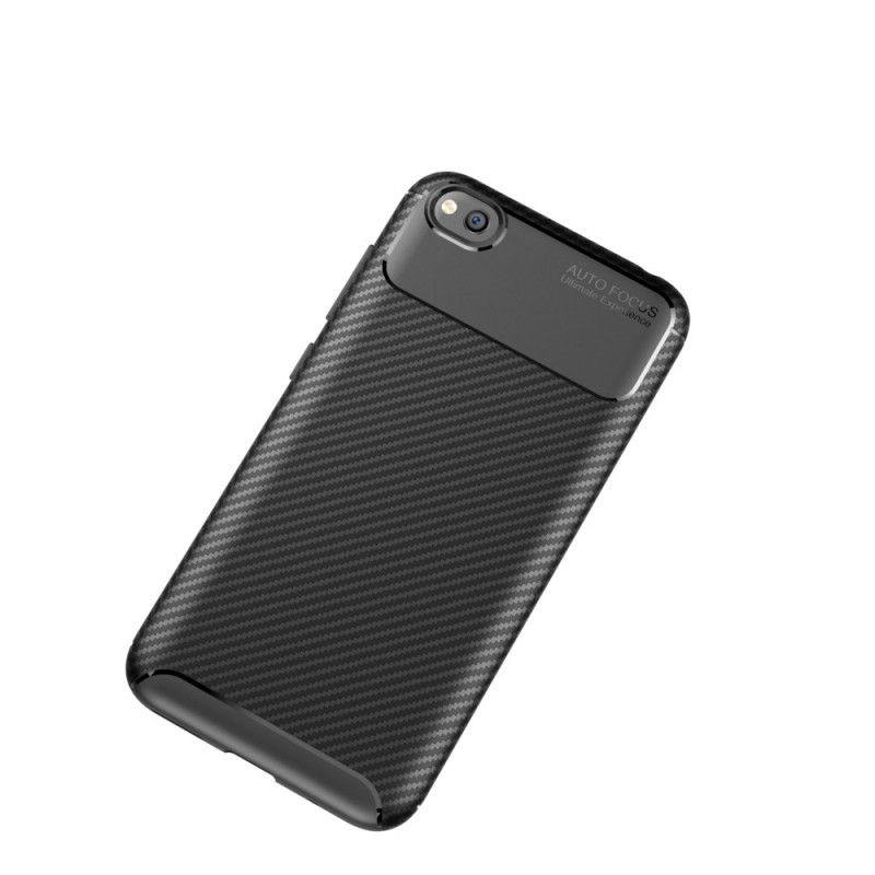 Skal Xiaomi Redmi Go Svart Flexibel Flexibel Kolfiberstruktur