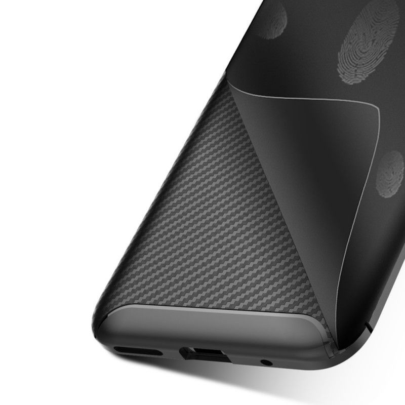 Skal Xiaomi Redmi Go Svart Flexibel Flexibel Kolfiberstruktur