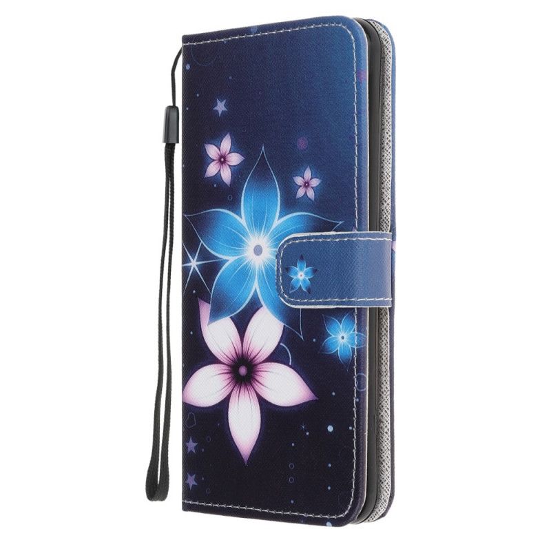 Fodral för OnePlus Nord N10 Månblommor Med Rem