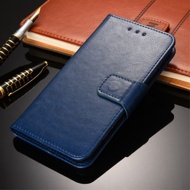 Fodral för OnePlus Nord N10 Svart Färgläderstil