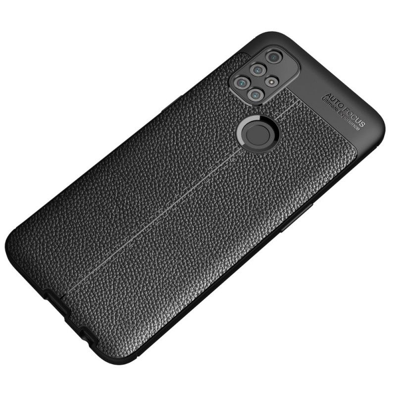 Skal OnePlus Nord N10 Svart Dubbelt Linjär Lecheffekt