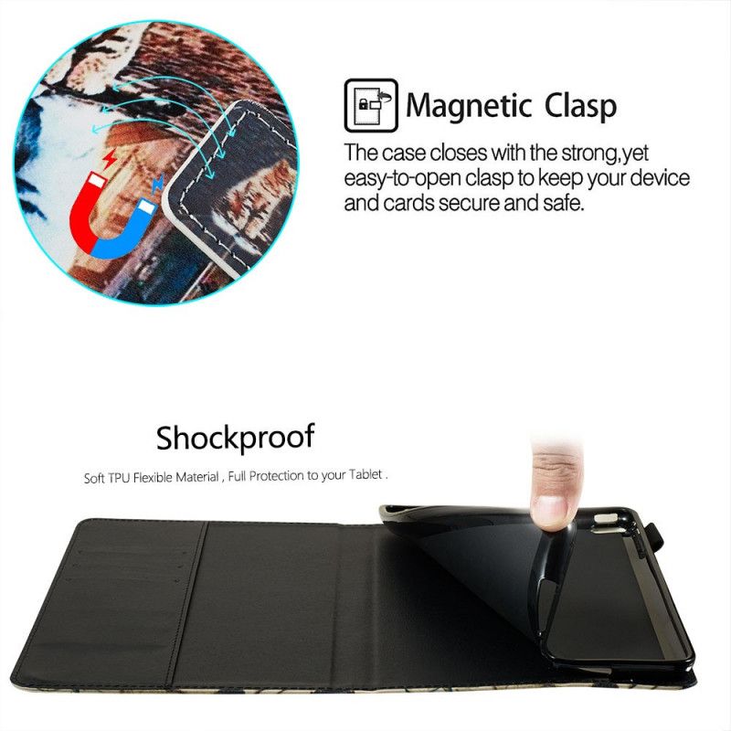 Fodral för Samsung Galaxy Tab A 8" (2019) Kattunge Reflektion