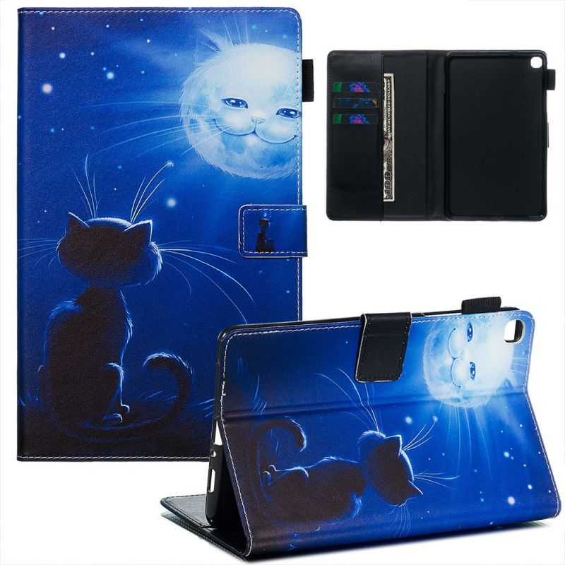 Fodral Samsung Galaxy Tab A 8" (2019) Katt Och Måne