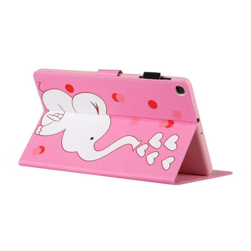 Läderfodral Samsung Galaxy Tab A 8" (2019) Mobilskal Förälskad Elefant