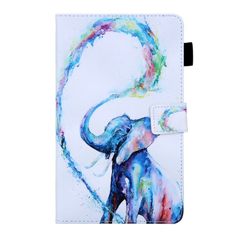 Läderfodral Samsung Galaxy Tab A 8" (2019) Rosa Mobilskal Elefantserie