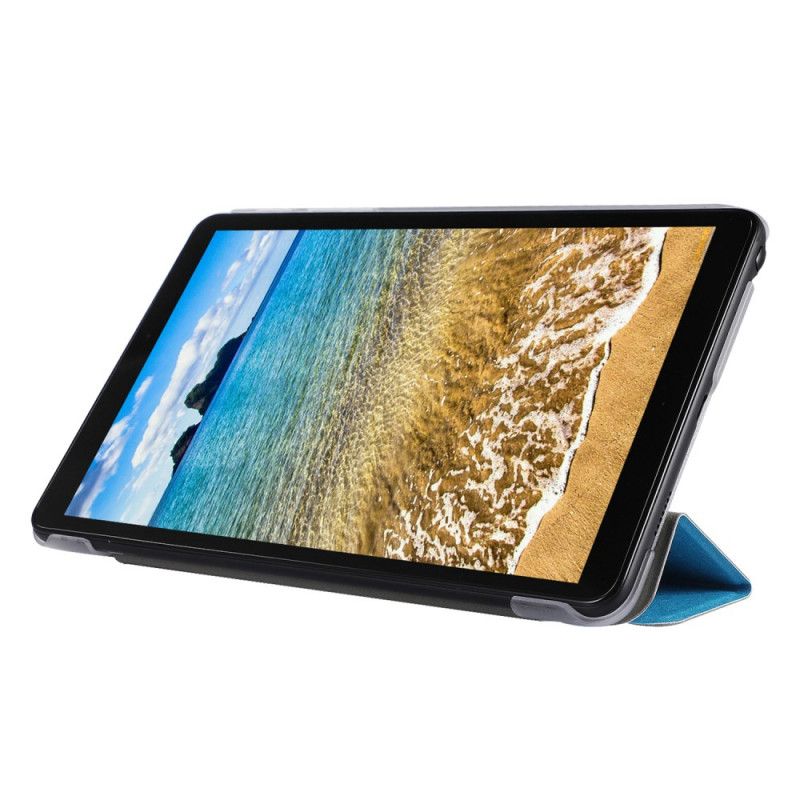 Smart Fodral Samsung Galaxy Tab A 8" (2019) Svart Sidenstruktur
