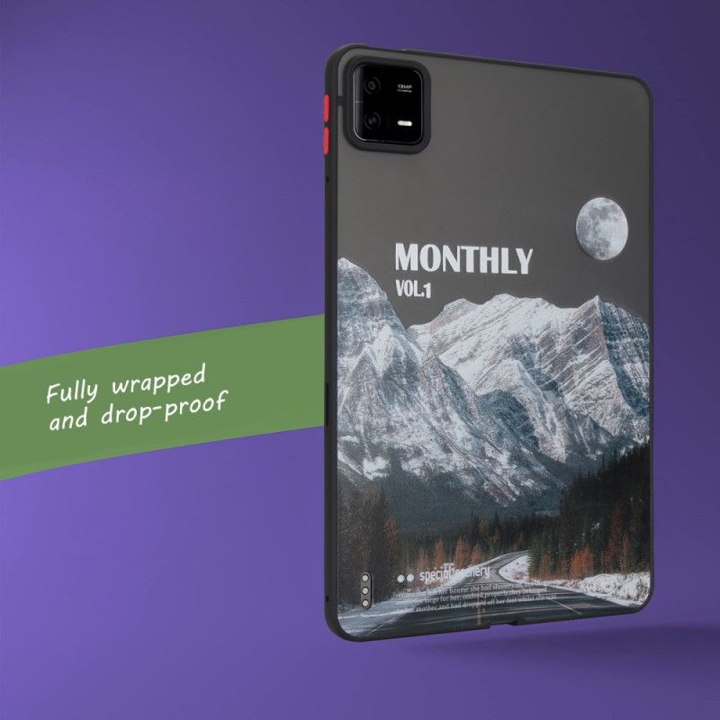 Skal Xiaomi Pad 6 Pro Snöiga Berg Och Motorväg