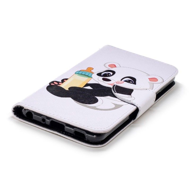 Läderfodral LG G7 ThinQ Mobilskal Babypanda
