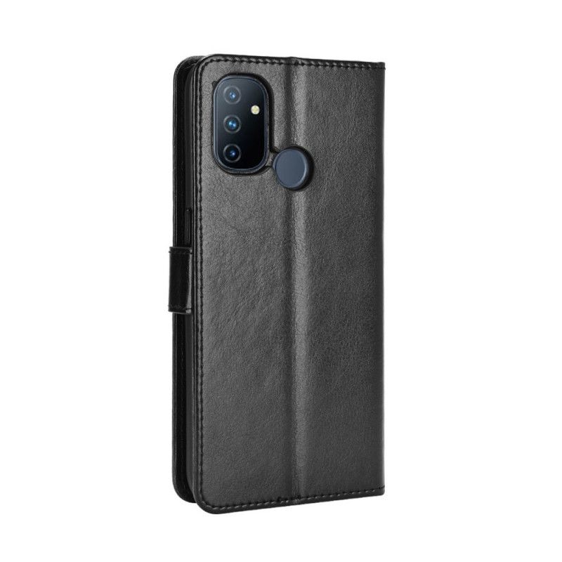 Fodral för OnePlus Nord N100 Svart Flashigt Konstläder