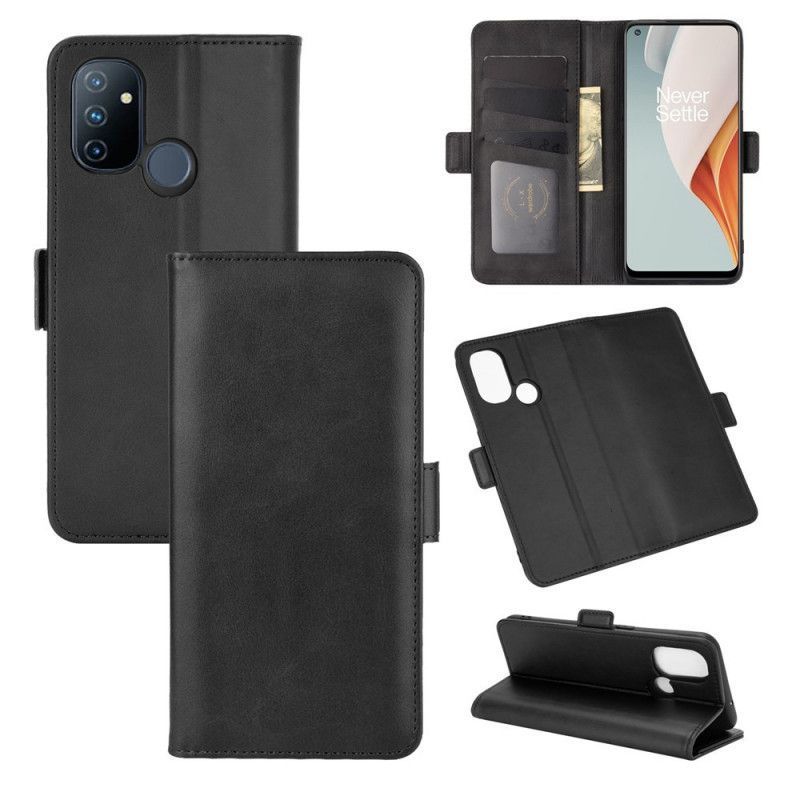 Fodral OnePlus Nord N100 Svart Dubbel Klaff