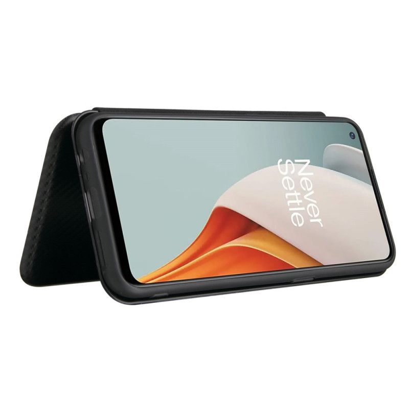 Folio-fodral OnePlus Nord N100 Svart Kolfiber