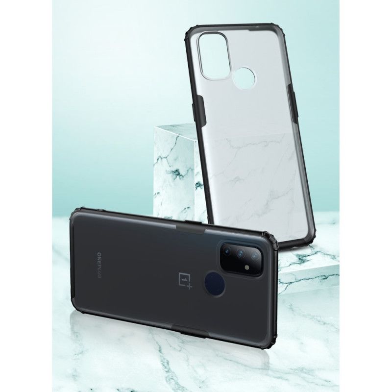 Skal OnePlus Nord N100 Svart Mobilskal Frostat Effektpansar