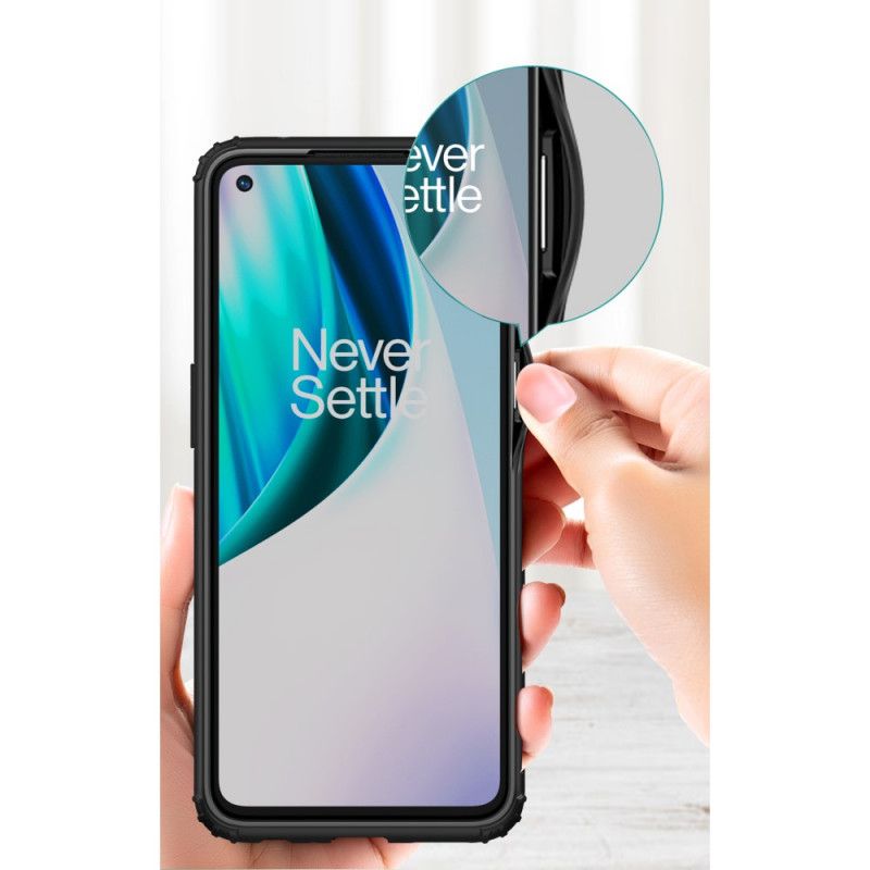 Skal OnePlus Nord N100 Svart Mobilskal Frostat Effektpansar