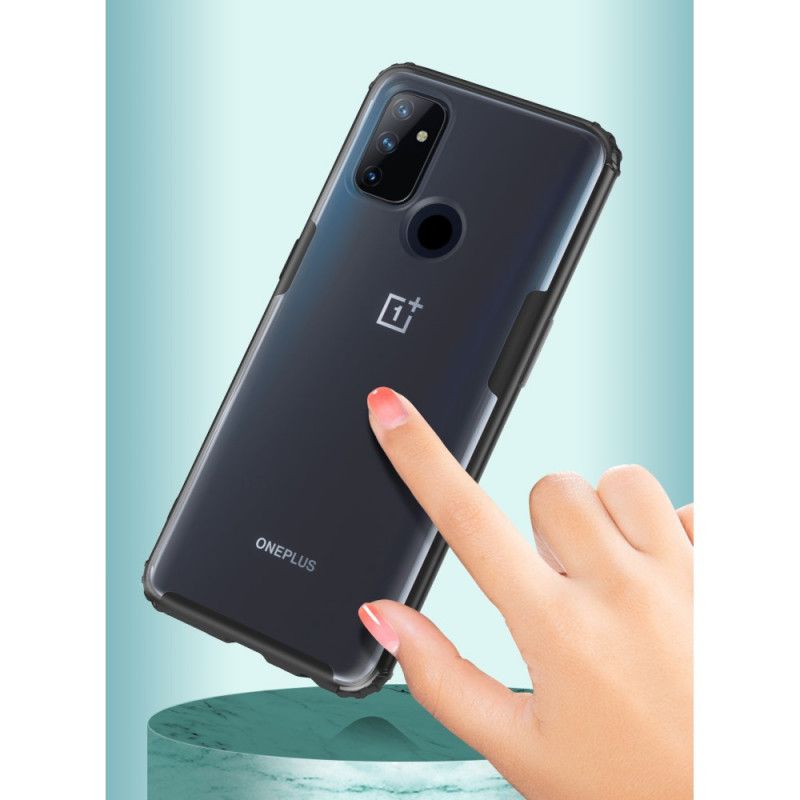 Skal OnePlus Nord N100 Svart Mobilskal Frostat Effektpansar