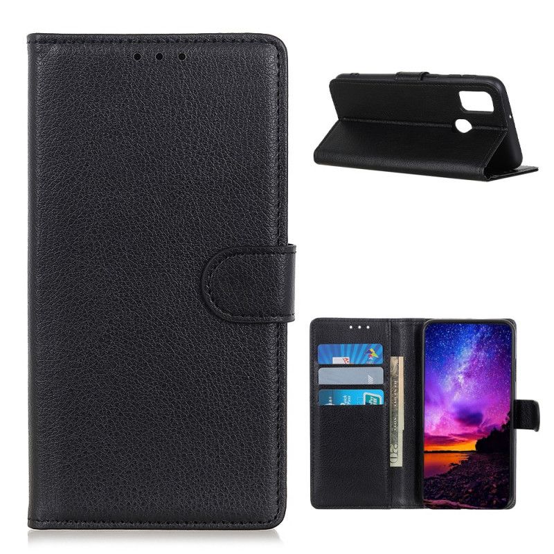 Skyddsfodral OnePlus Nord N100 Svart Traditionellt Litchi