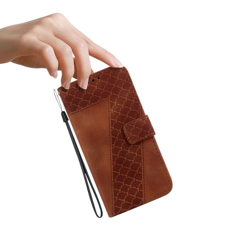 Läderfodral Xiaomi Redmi Note 13 Pro Plus 5g Telefonfodral Design 7 Med Rem