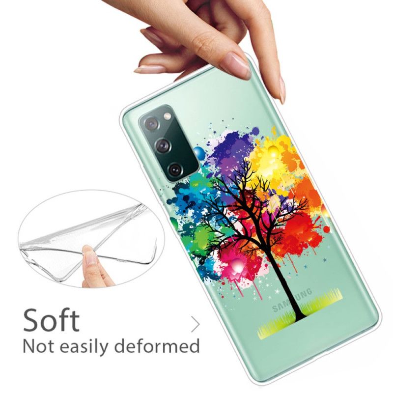 Skal för Samsung Galaxy S20 FE Transparent Akvarell Träd