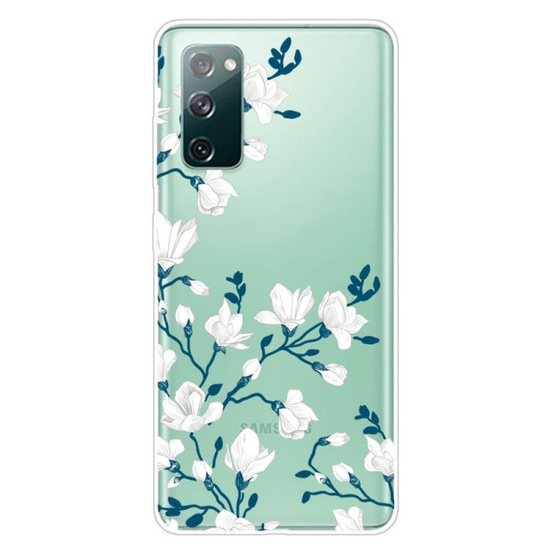 Skal för Samsung Galaxy S20 FE Vita Blommor