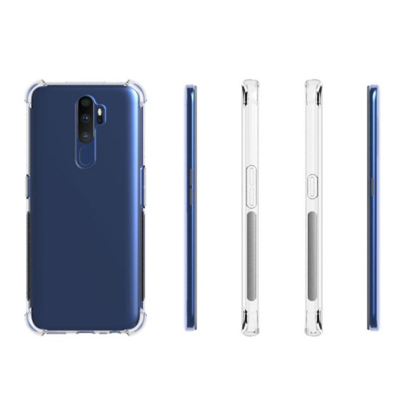 Skal för Oppo A9 2020 Genomskinliga Förstärkta Hörn