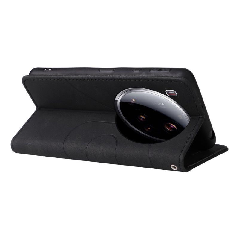 Fodral För Xiaomi 15 Ultra Tvåfärgade Vågiga Linjer