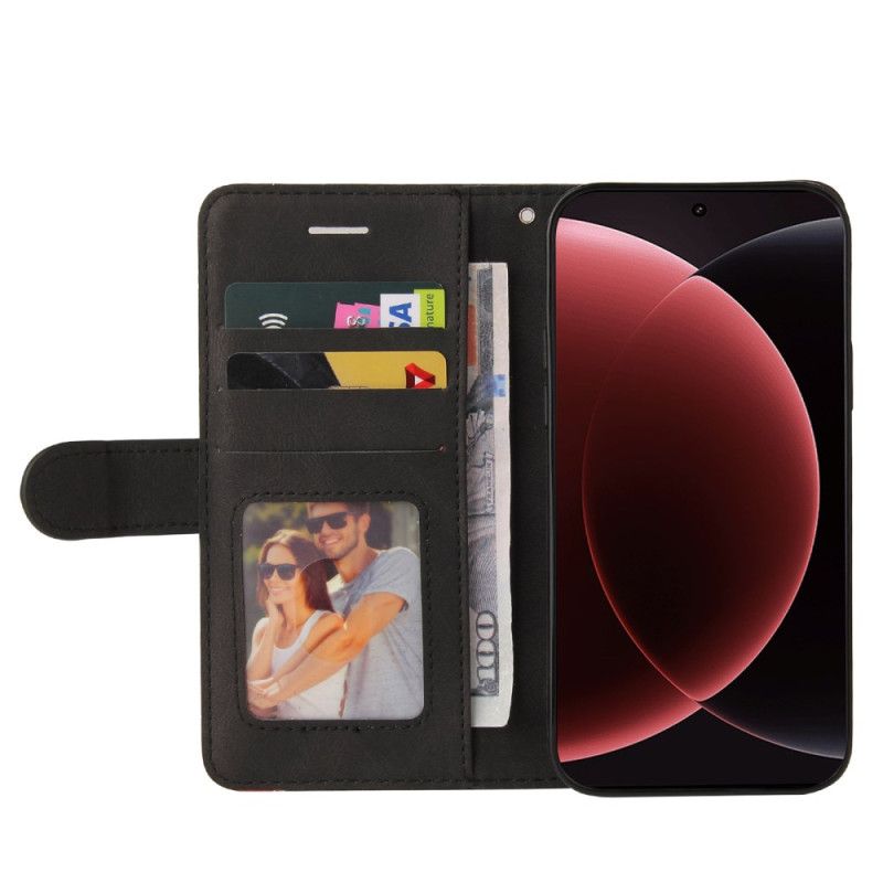 Fodral För Xiaomi 15 Ultra Tvåfärgade Vågiga Linjer