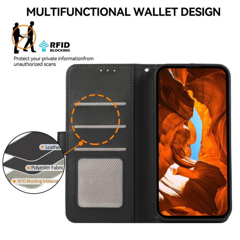 Fodral Xiaomi 15 Ultra Rfid-blockerande Sidenstruktur