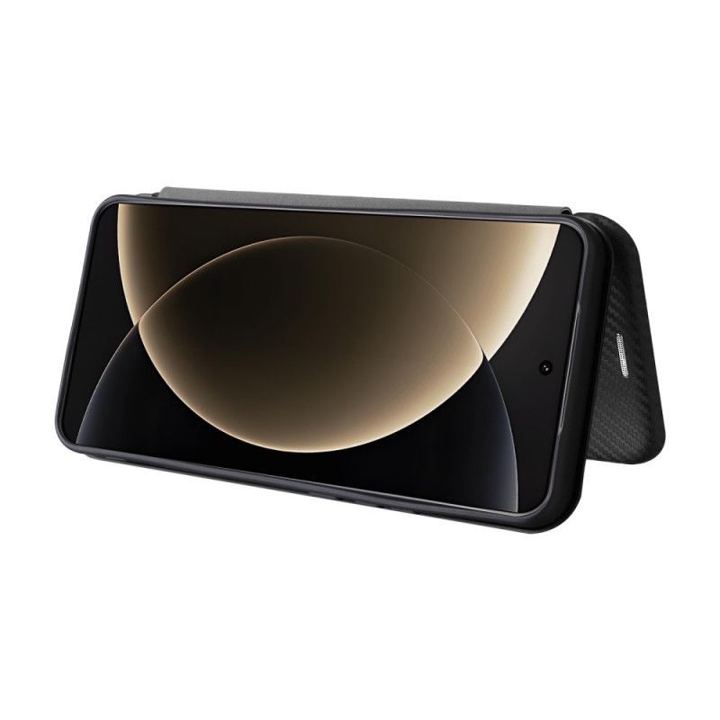 Folio-fodral För Xiaomi 15 Ultra Borstad Kolfiber