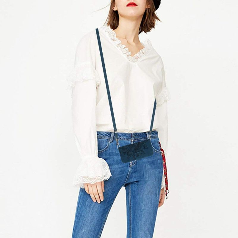 Läderfodral Xiaomi 15 Ultra Telefonfodral Axelväska Med Solrosmönster