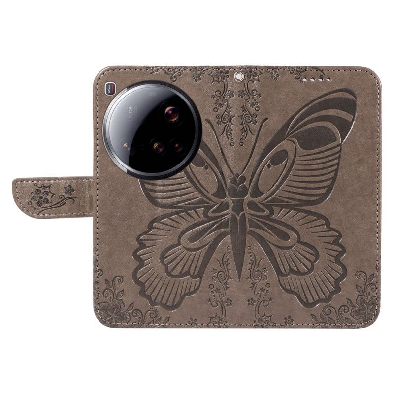 Läderfodral Xiaomi 15 Ultra Telefonfodral Fjärilsdesign