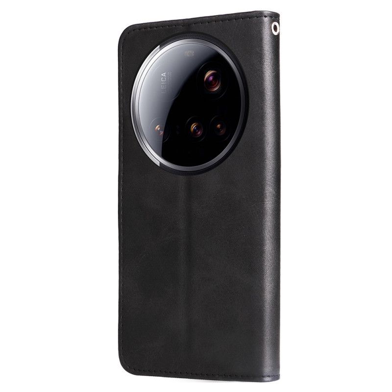 Läderfodral Xiaomi 15 Ultra Telefonfodral Plånbok Med Dragkedja