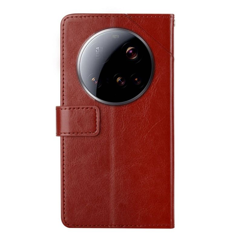 Läderfodral Xiaomi 15 Ultra Telefonfodral Y-design Rem