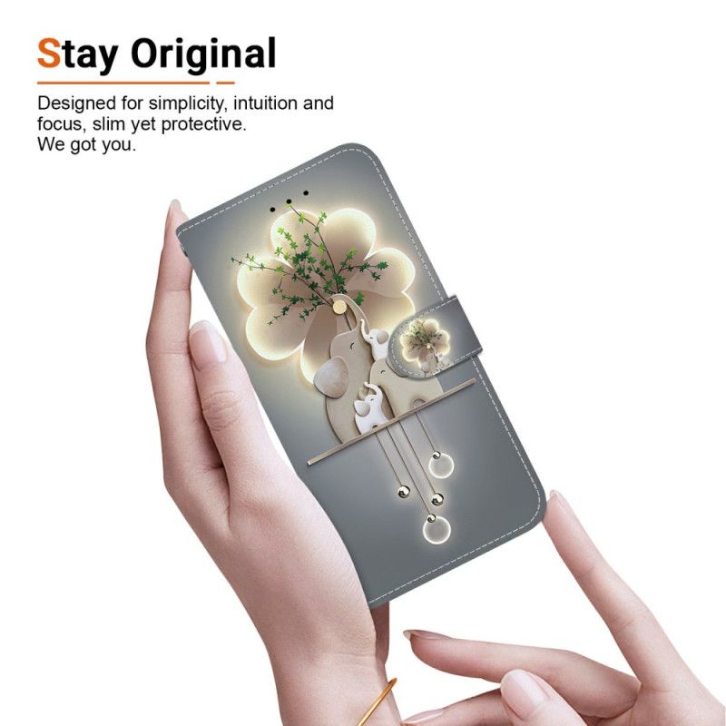 Läderskal Fodral Xiaomi 15 Ultra Mönsterelefant