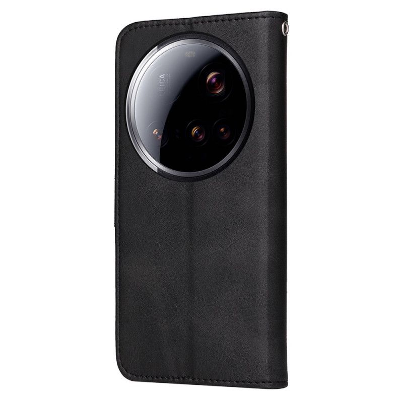 Läderskal Fodral Xiaomi 15 Ultra Texturerat Konstläder